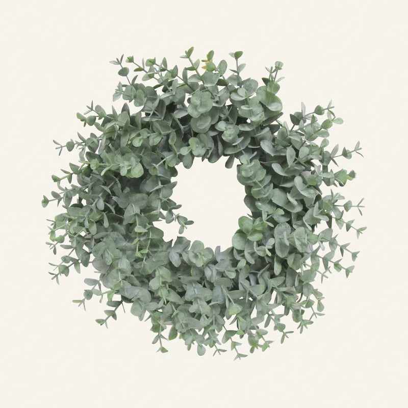 Faux Eucalyptus Plastic Wreath | Wayfair North America