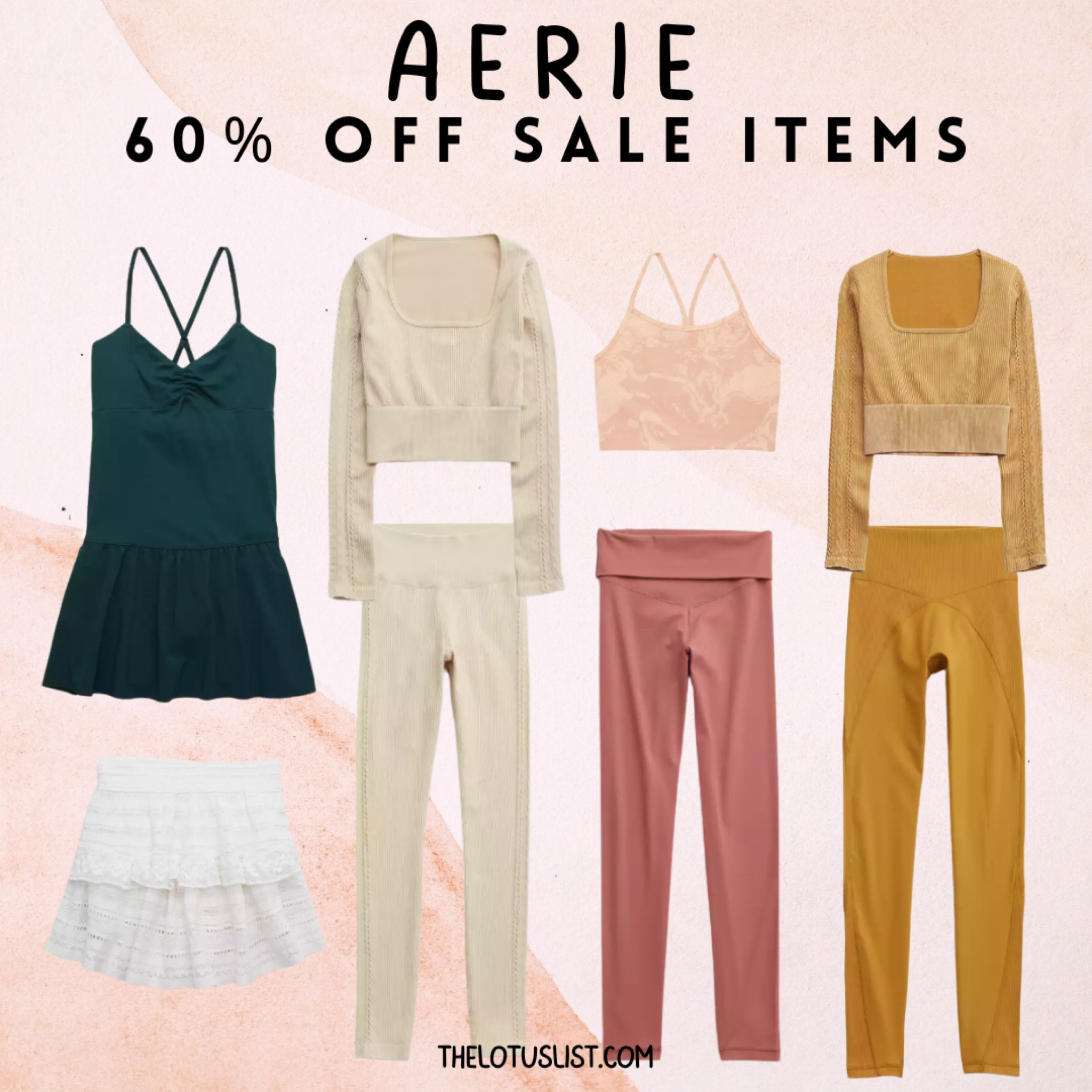 Aerie 60% Off Sale Items!

LTKunder100 / LTKunder50 / LTKfit / LTKunder100 / LTKunder50 / LTKstyletip / aerie / aerie sale / aerie sale alert / American Eagle / American Eagle sale / American Eagle sale alert / leggings / activewear / sports bra / active / fit / ribbed leggings / ribbed top / ribbed activewear / sports bras / aerie bras / aerie activewear / aerie active / dress / dresses / aerie dress / midi dress / mini dress / spring dress / sale / sale alert 

#LTKSeasonal #LTKsalealert #LTKFind