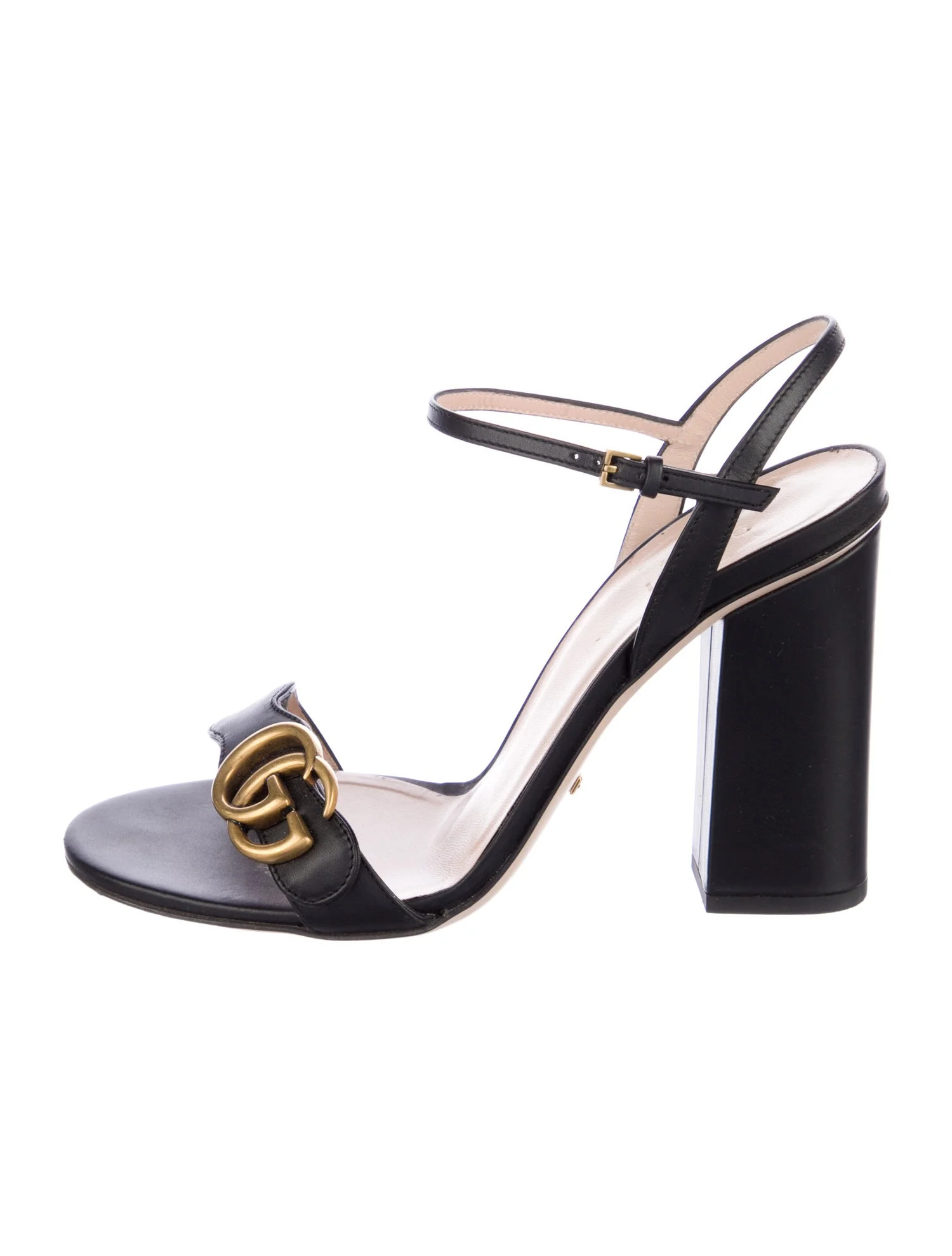 Double G Logo Leather Sandals | The RealReal
