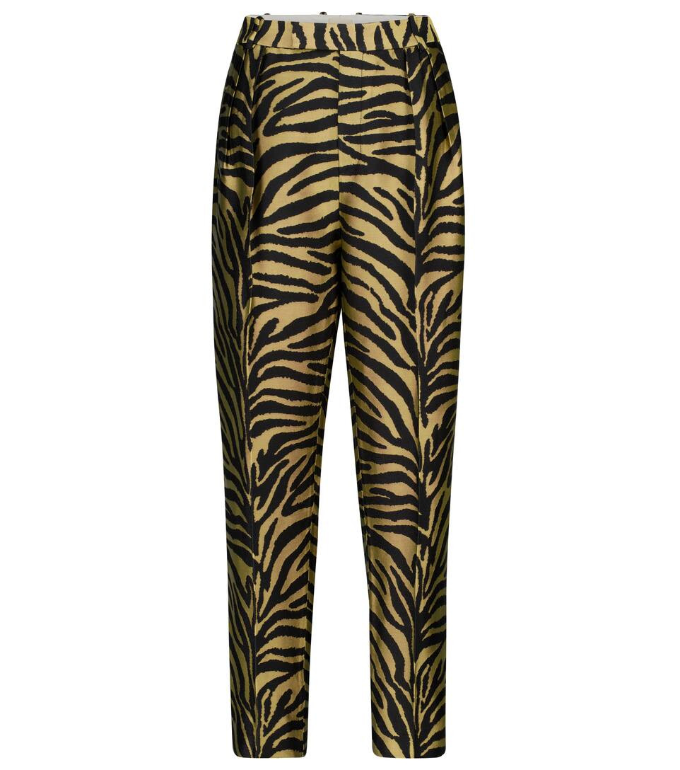Magdeline zebra-print twill pants | Mytheresa (US/CA)