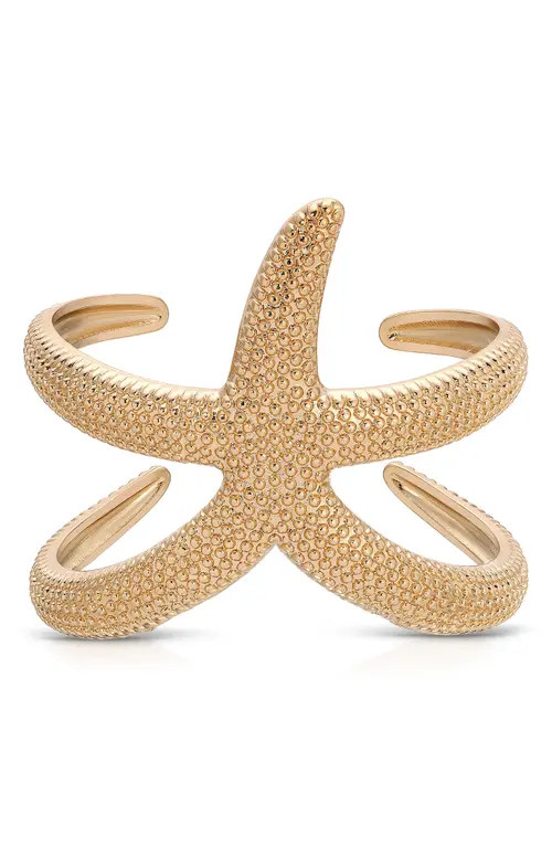Ettika Starfish Cuff Bracelet in Gold at Nordstrom | Nordstrom