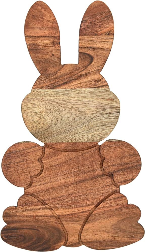 Bunny Shaped Wood Serving Board, Wood Cutting Board for Kitchen, Wooden Charcuterie Boards, Servi... | Amazon (US)