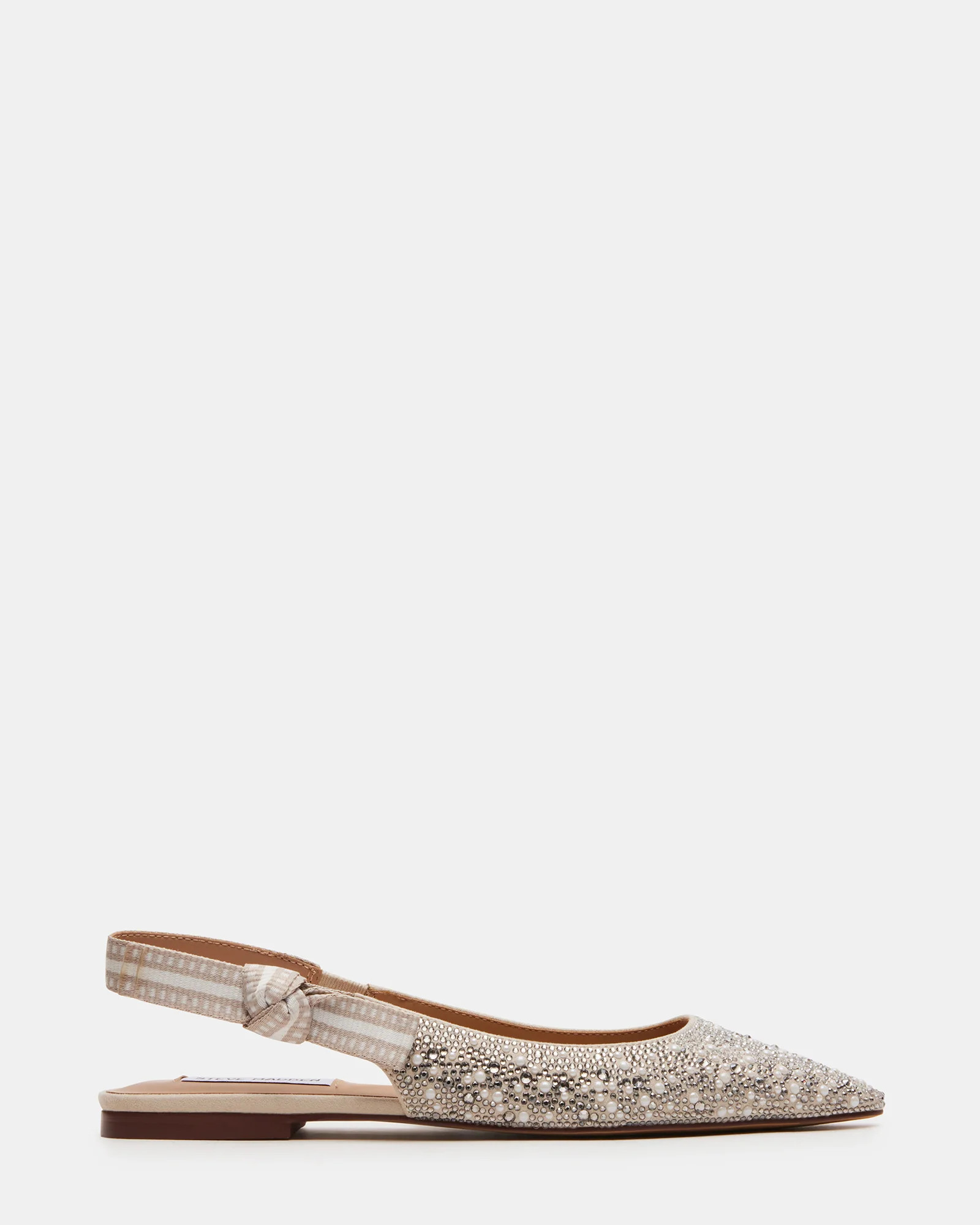 OLSEN Pearl Taupe Multi Slingback Pointed Toe Ballet Flat | Women's Flats | Steve Madden (US)