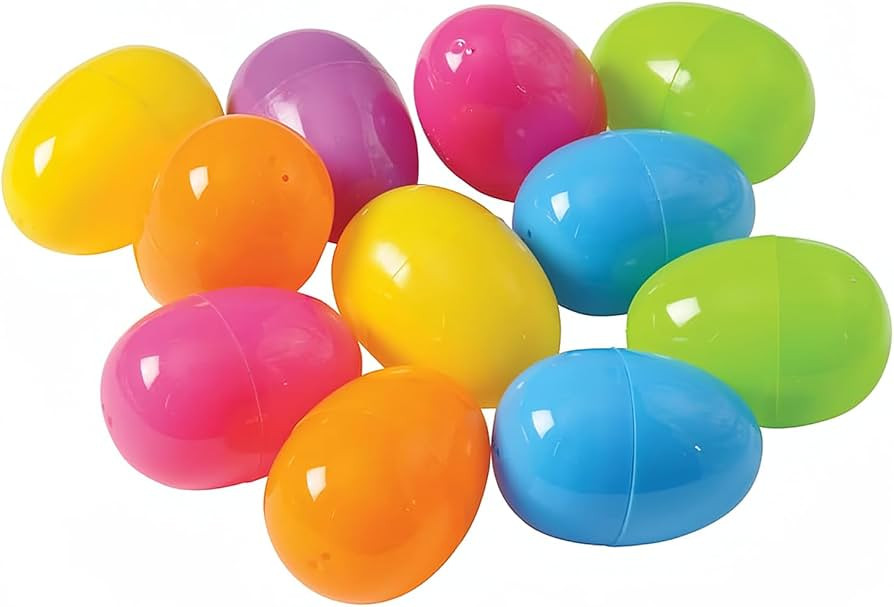 Giftexpress Plastic Easter Eggs Assortment (50 Complete eggs) Perfect for Easter Egg Hunt/Surpris... | Amazon (US)