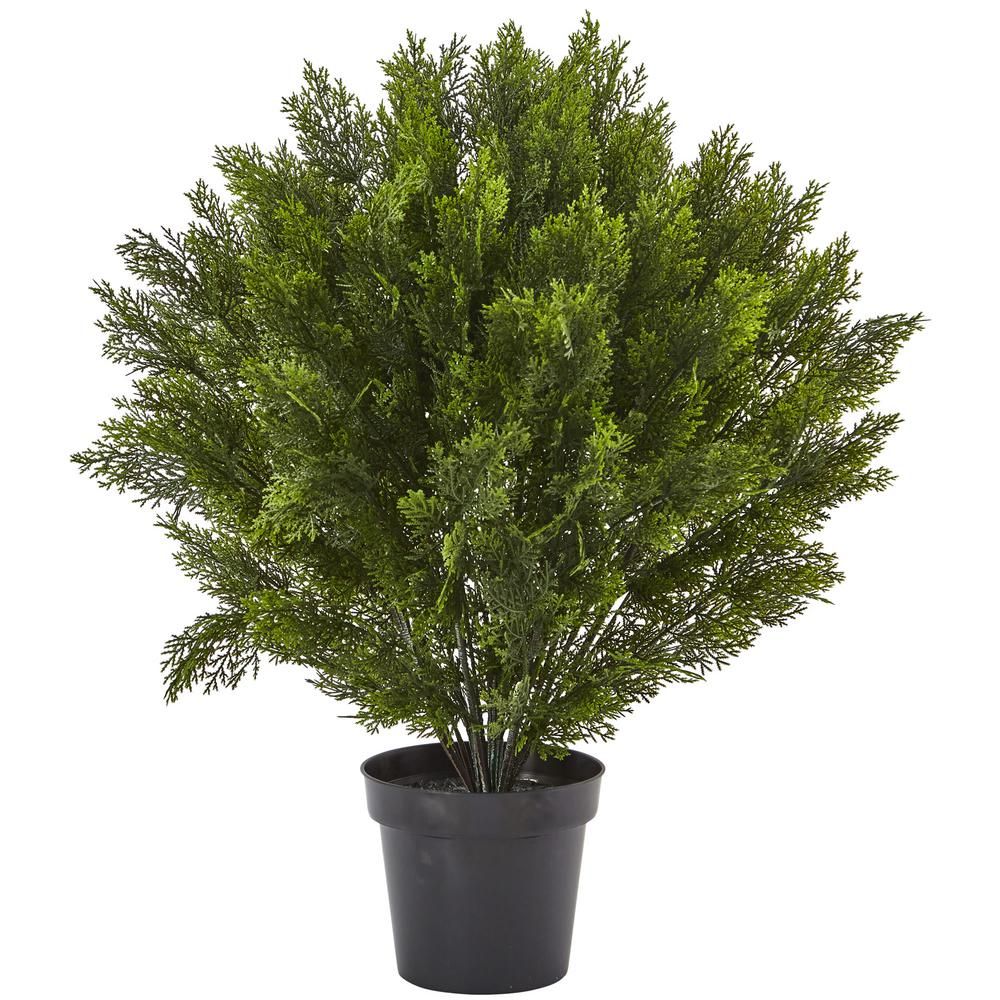 Nearly Natural 3 ft. Cedar Bush (Indoor/Outdoor)-6881 - The Home Depot | The Home Depot