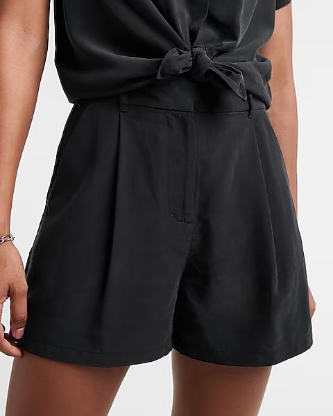 High Waisted Clean Silky Shorts | Express