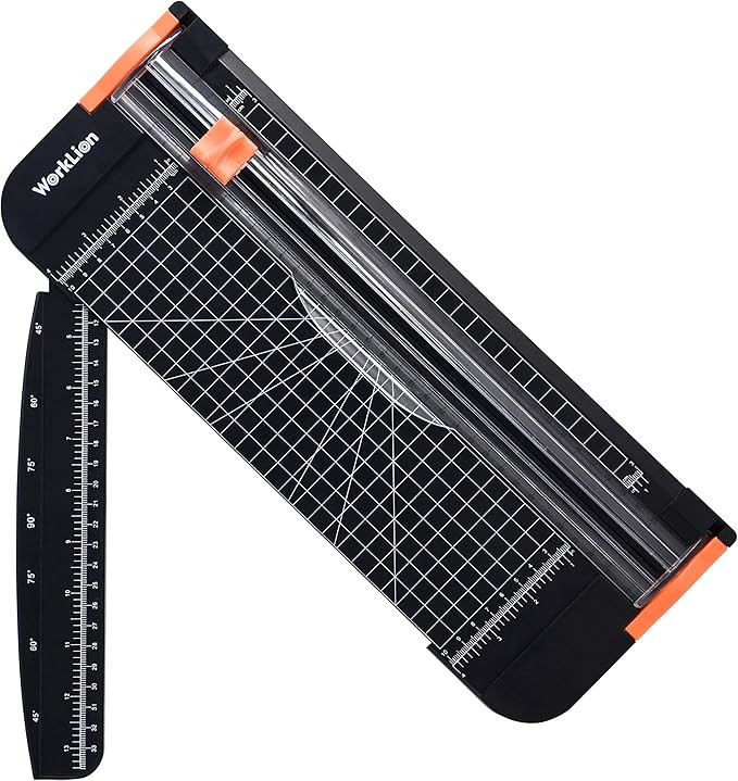 WORKLION Paper Cutter - A4 Paper Craft Cutter with Security Blade for Cut Gift Card, Coupon, Labe... | Amazon (US)