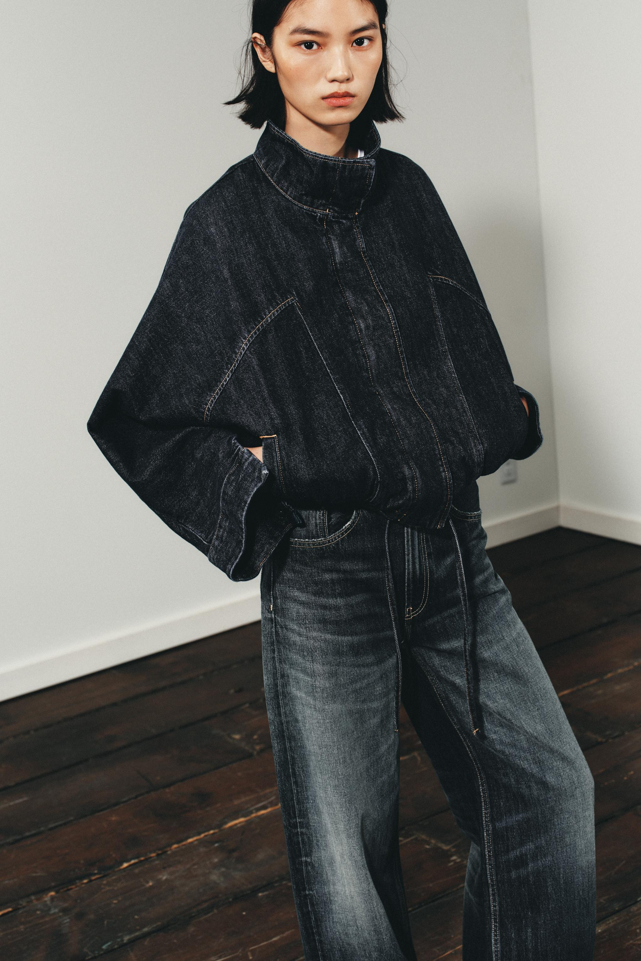 TRF BATWING SLEEVE DENIM JACKET | Zara US