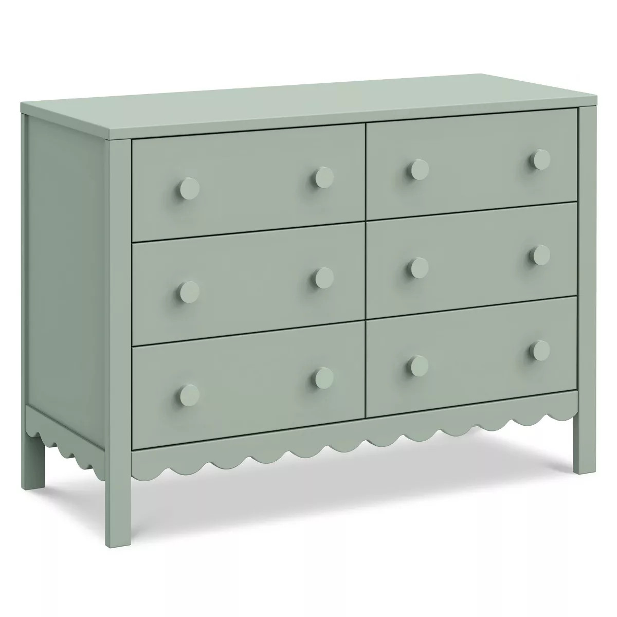 DaVinci Sammy Scallop 6 Drawer Dresser - Light Sage | Target