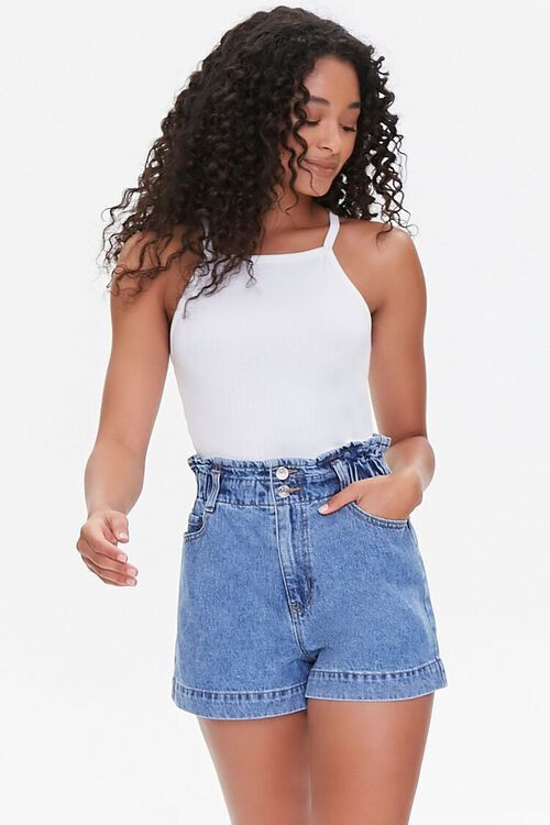 Denim Paperbag Shorts | Forever 21 (US)