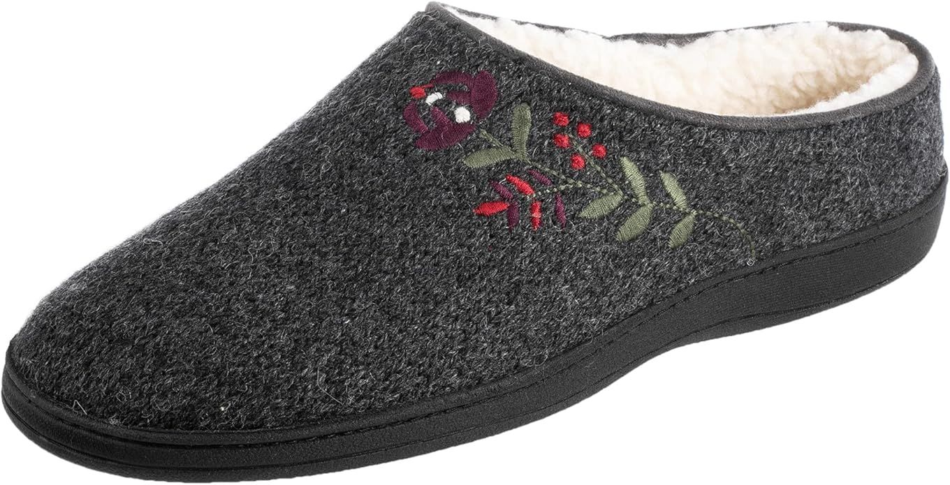 Acorn Women's Flora Hoodback Slippers with Soft Cozy Berber Lining and Indoor/Outdoor Rubber Sole | Amazon (US)