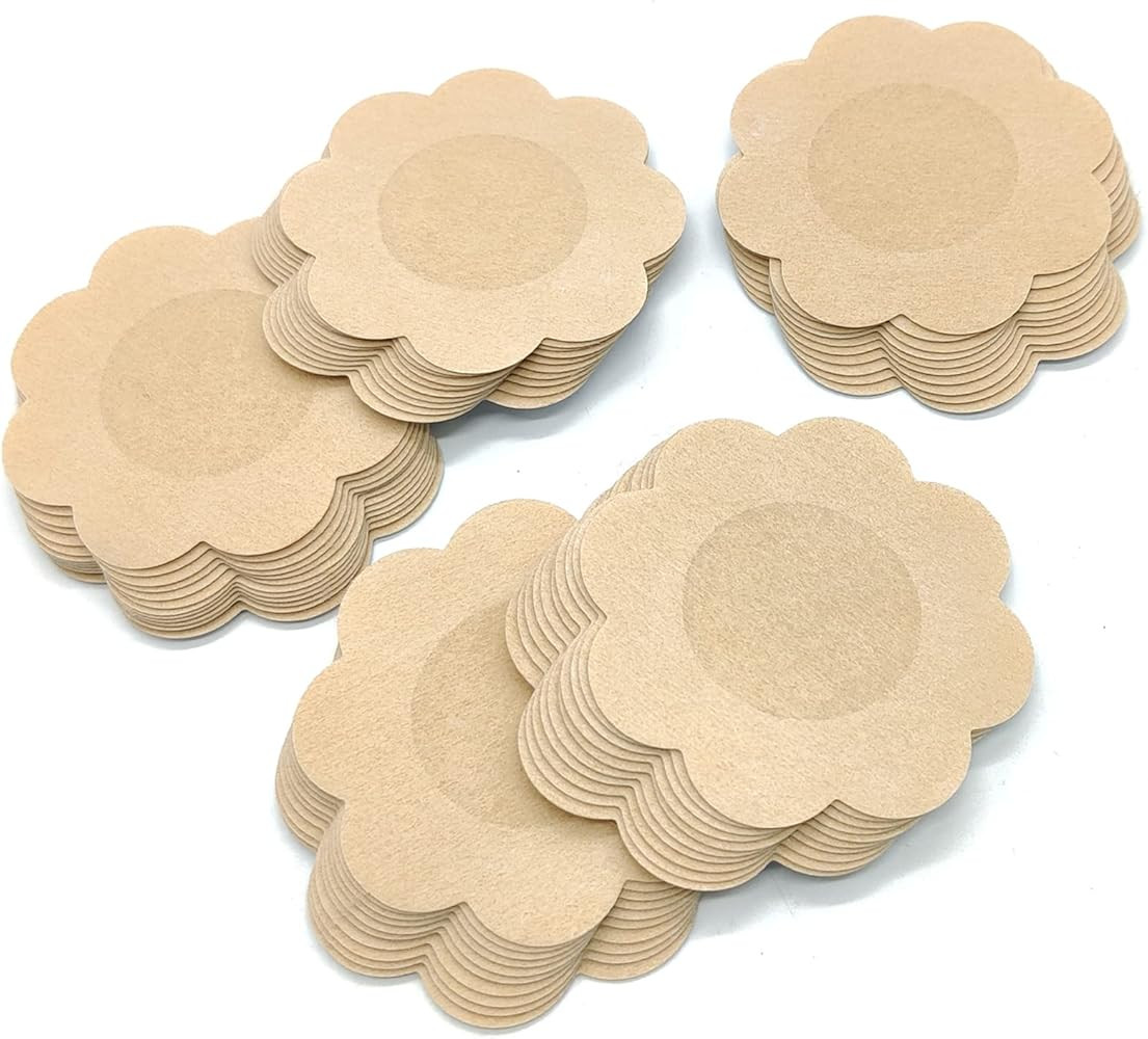 soclim 50 Pairs (100 Pieces) Nipple Pasties for Women Disposable Nipple Covers for Women, Latex F... | Amazon (US)