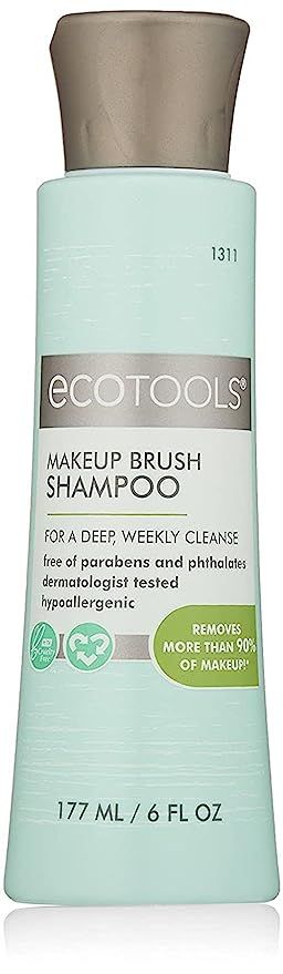 Ecotools Makeup Cleaner for Brushes, Brush and Sponge Cleansing Shampoo, 6 oz (Packaging May Vary... | Amazon (US)