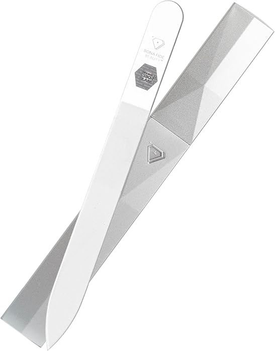 Bona Fide Beauty Czech Glass Nail Files for Natural Nails (Clear) - 1Pc Crystal Nail Filer, Nano ... | Amazon (US)