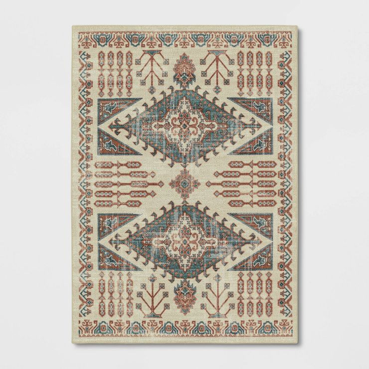 Albany Double Diamond Center Medallion Persian Style Rug - Threshold™ | Target