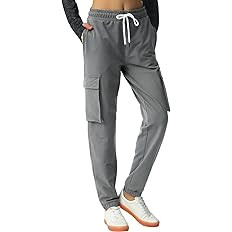 SPECIALMAGIC Women's Cargo Sweatpants Cotton Athletic Joggers 4 Pockets Sporty Pants | Amazon (US)