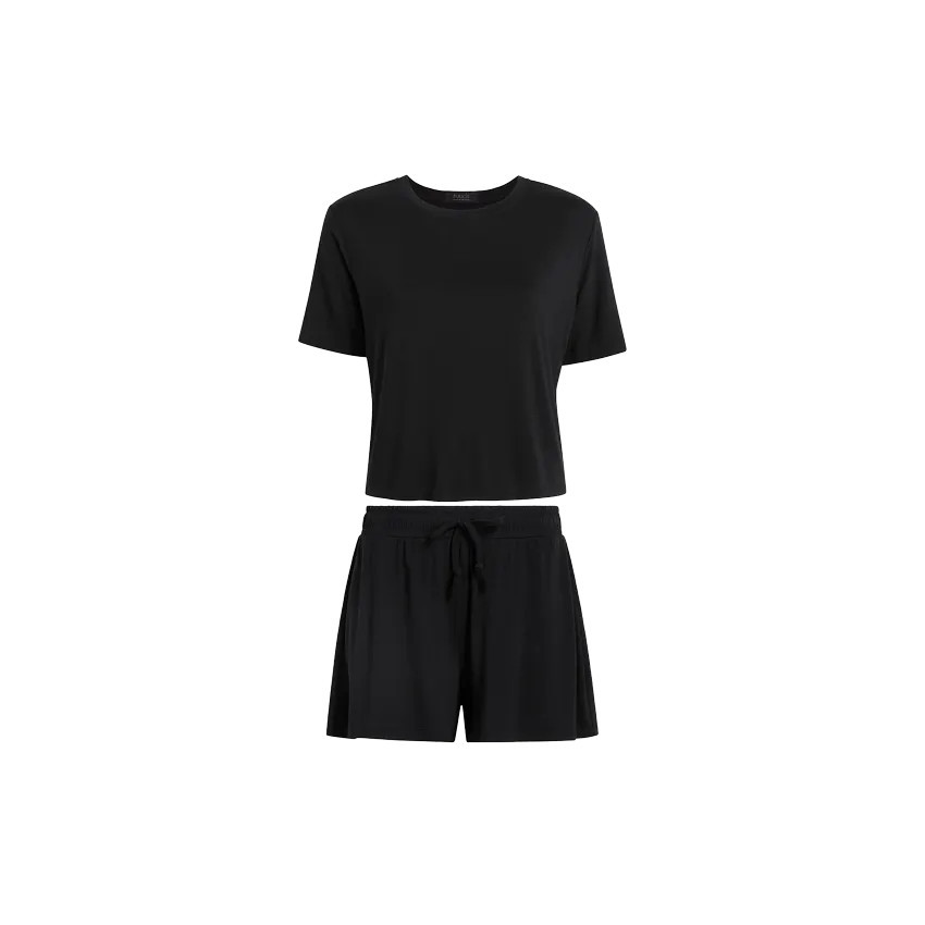 Pajama Shorts Set | Black - nuuds | nuuds