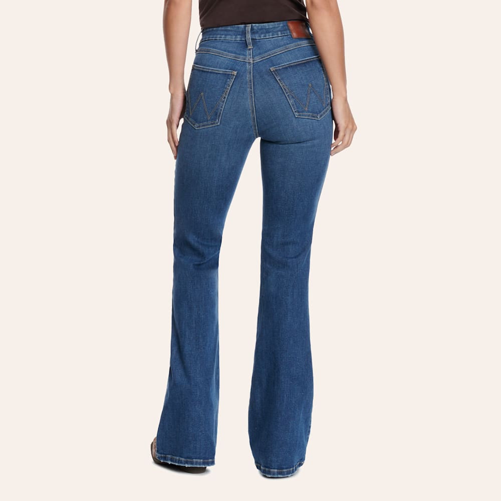 Wrangler Women's Medium Wash Lily Bespoke Flare Leg Jeans | Cavender's
