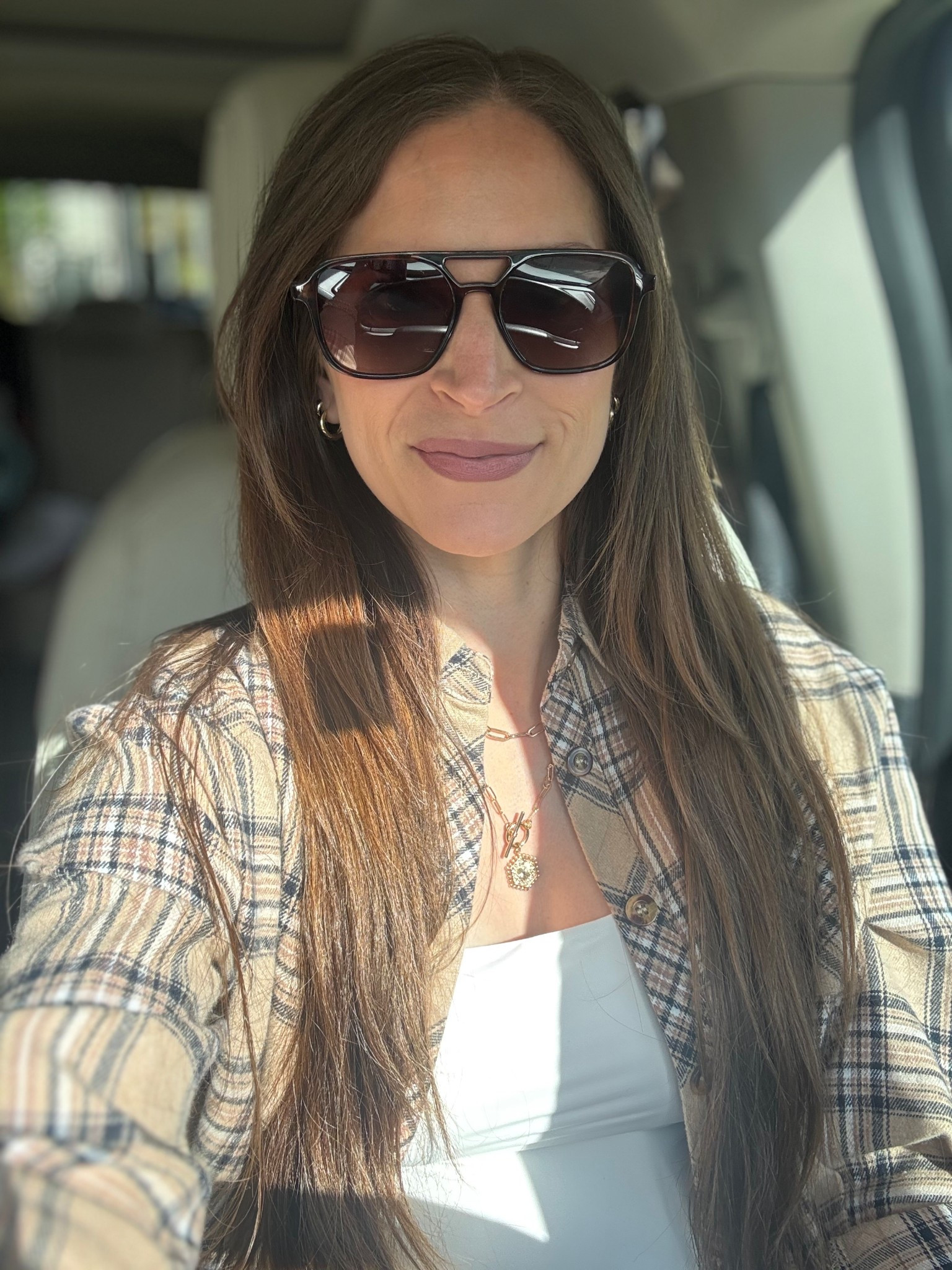 My square aviator style sunnies are on LIMITED TIME DEAL right now! There’s no metal nose piece, so it won’t snag your hair! Tons of color options, I have the black too. 

#LTKGiftGuide #LTKSaleAlert #LTKStyleTip
