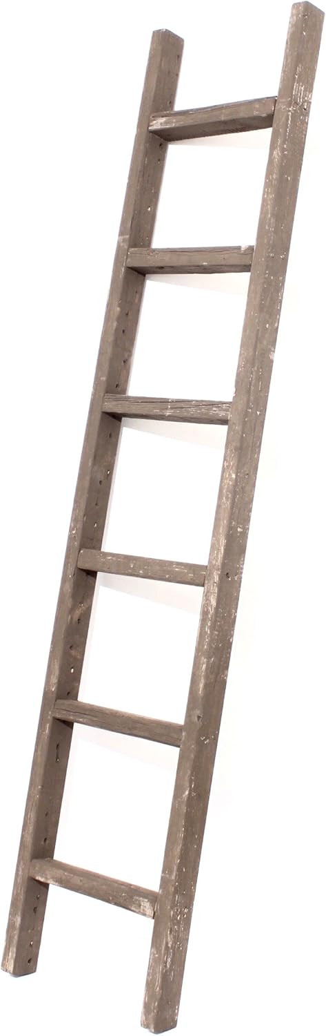 BarnwoodUSA Rustic Decorative Ladder - 100% Upcylced Wood (72" x 12" x 2.5", Espresso) | Amazon (US)