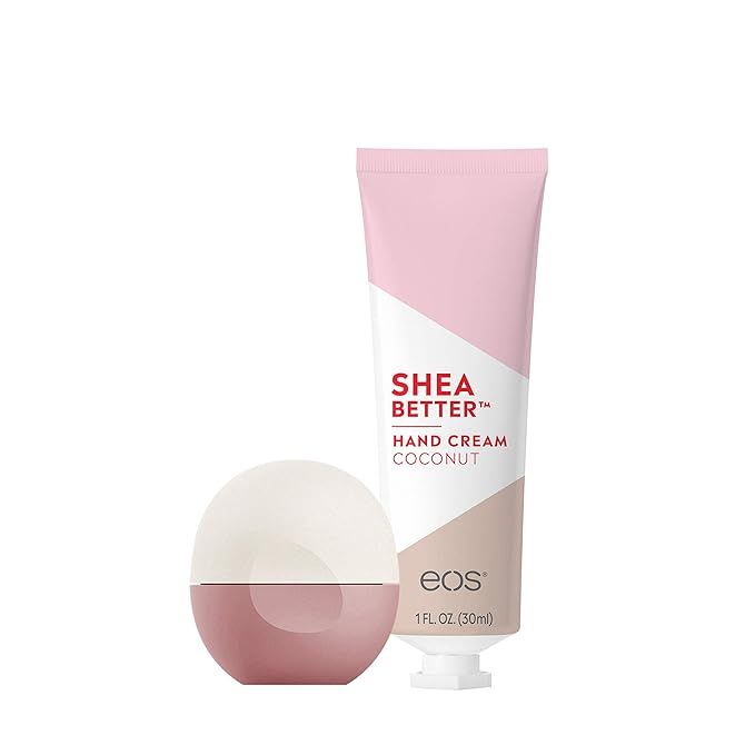 eos Super Soft Shea Lip Balm & Shea Better Hand Cream – Let’s Go Coconuts | 24 Hour Hydration... | Amazon (US)
