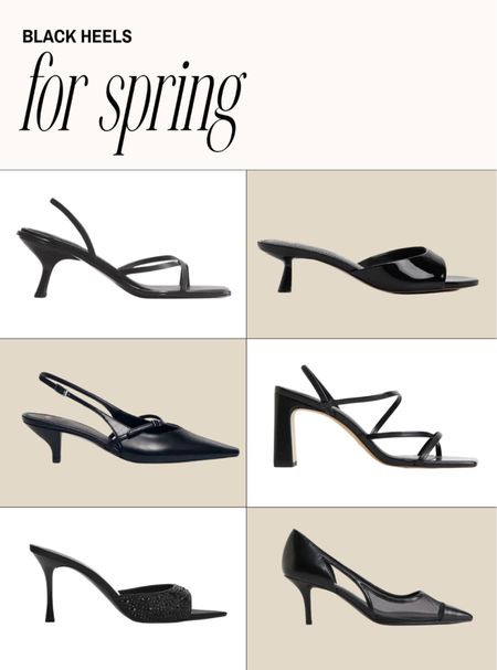 Black heels for spring | perfect for weddings, vacations, date nights 

#springheels #blackheels #dressyheels #summerheels 

#LTKshoecrush #LTKfindsunder50 #LTKfindsunder100