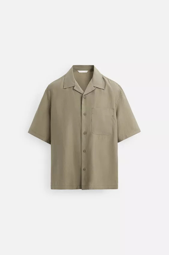LYOCELL BLEND SHIRT | Zara UK