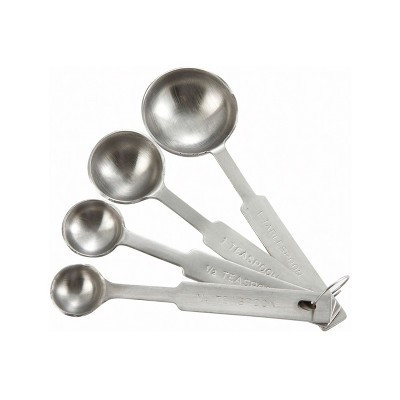Winco Measuring Spoon Set, 4-piece, Deluxe, Stainless Steel | Target
