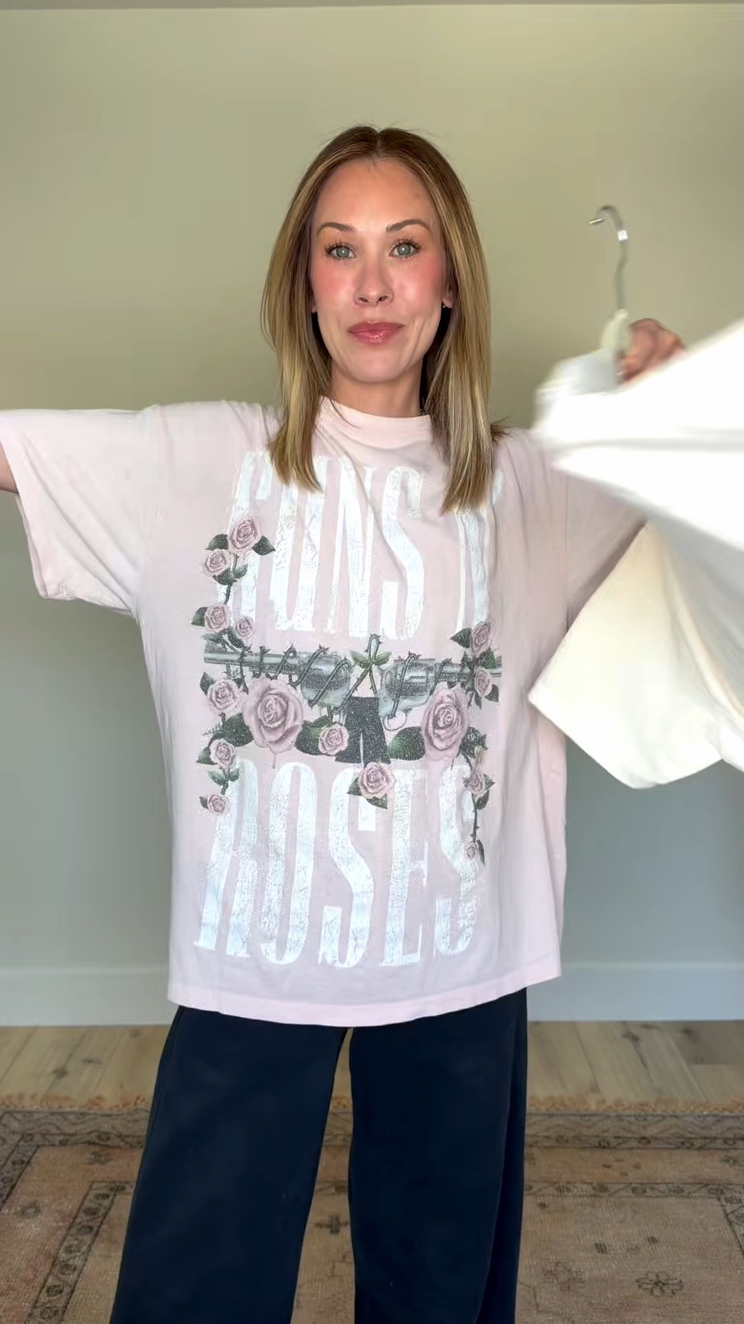 Wearing size L in both tees for an extra boxy fit 😌 the first outfit would be cute for a girl’s brunch, casual lunch date, wine tasting etc.. and the second outfit would be perfect for a coffee date, casual lunch, school pick up, errands etc… 

#LTKgrwm #LTKootd