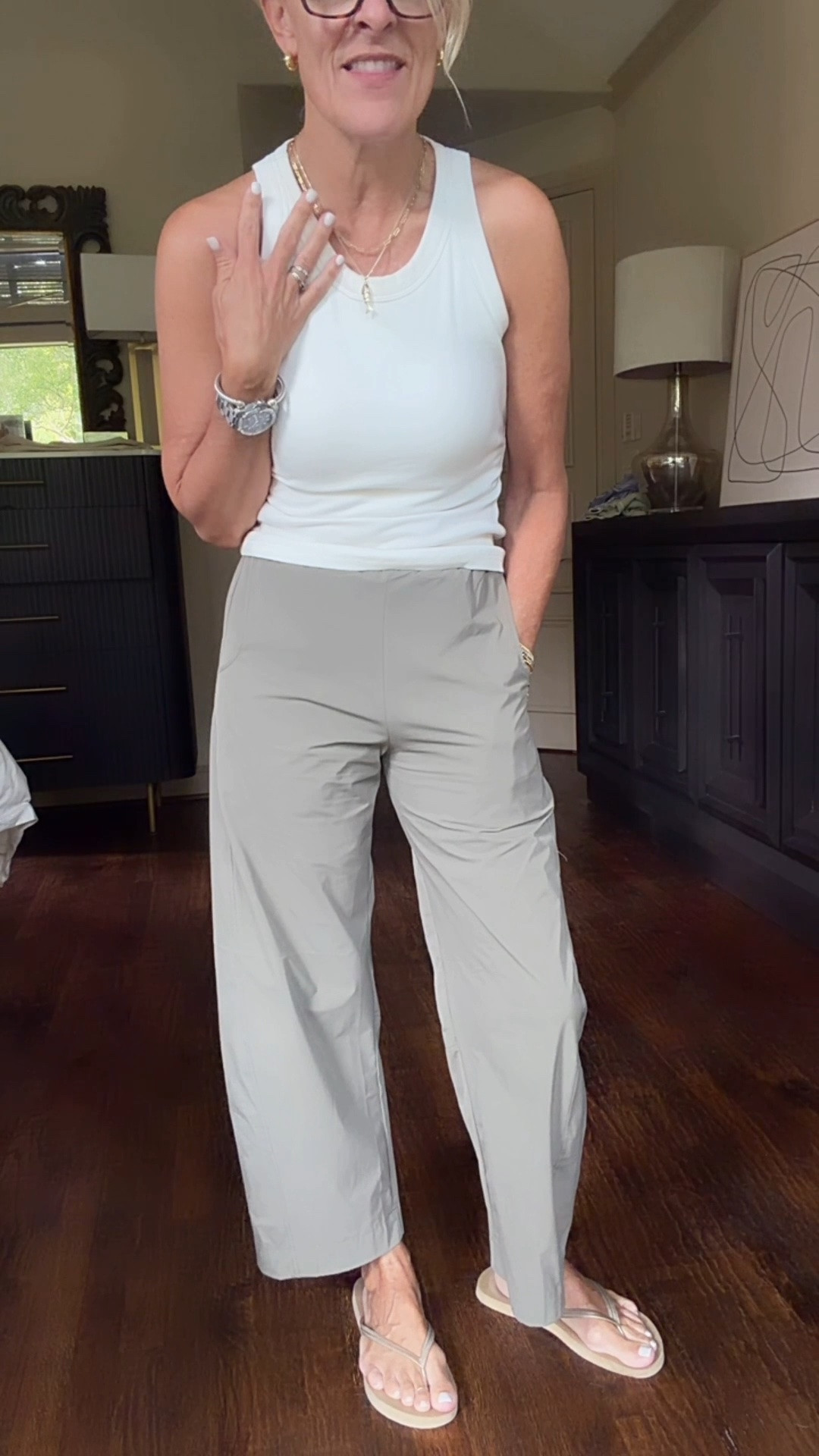 An alternative to the pricey ones I share. I’ve finally found a pair I like and would recommend. 
It is true to size, I am wearing small, this color is army green

#LTKootd #LTKOver40 #LTKTravel