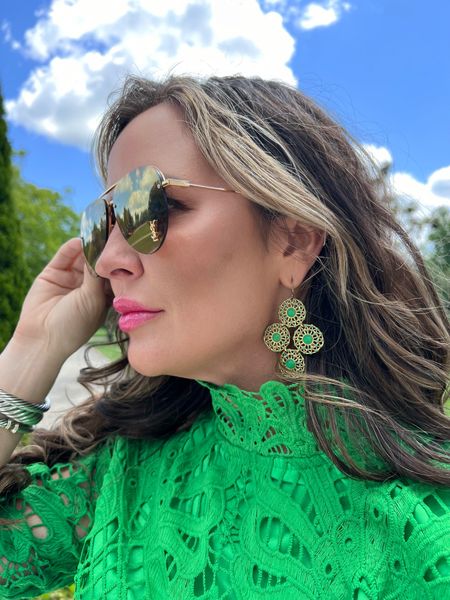 My Lisi Lerch earrings are sold out, but I’ve linked similar green pairs and my exact sunglasses

#LTKfindsunder100 #LTKstyletip #LTKtravel