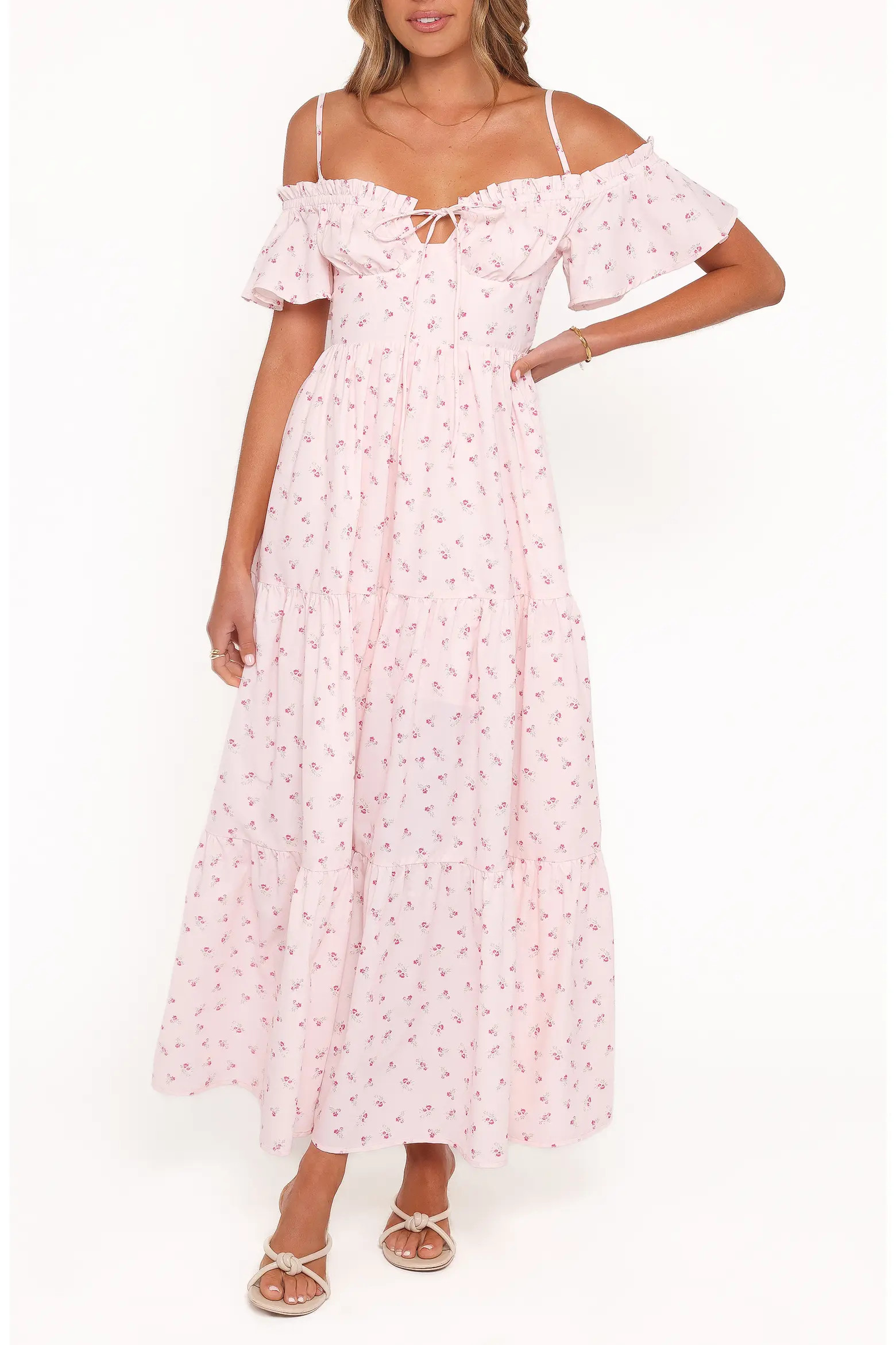 Lachay Ditsy Floral Cold Shoulder Maxi Dress (Women) | Nordstrom | Nordstrom