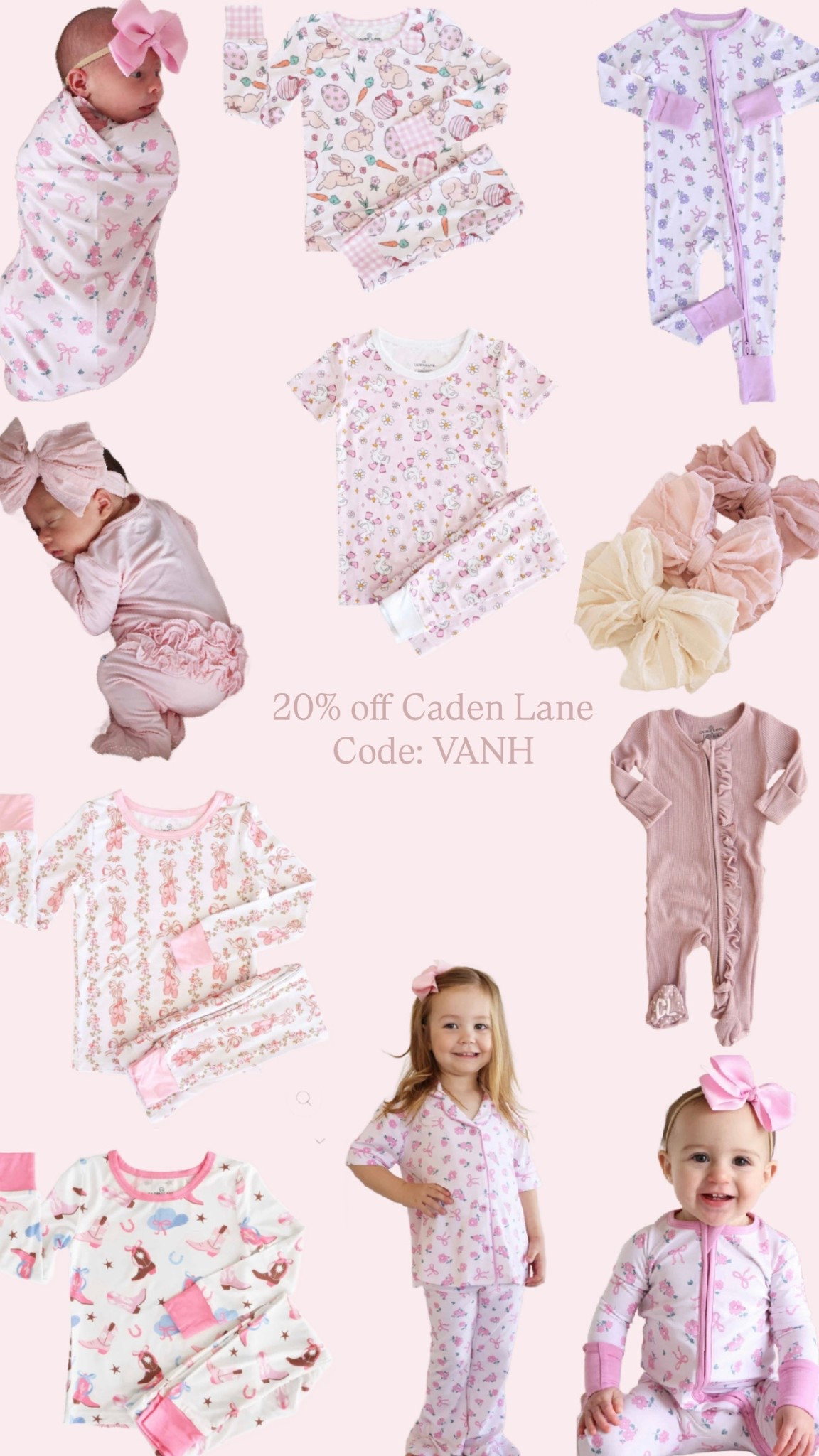 Love these pjs for my girls!
Code: VANH gets you 20% off Caden Lane

Newborn outfits
Newborn essentials



#LTKBaby #LTKSeasonal #LTKKids