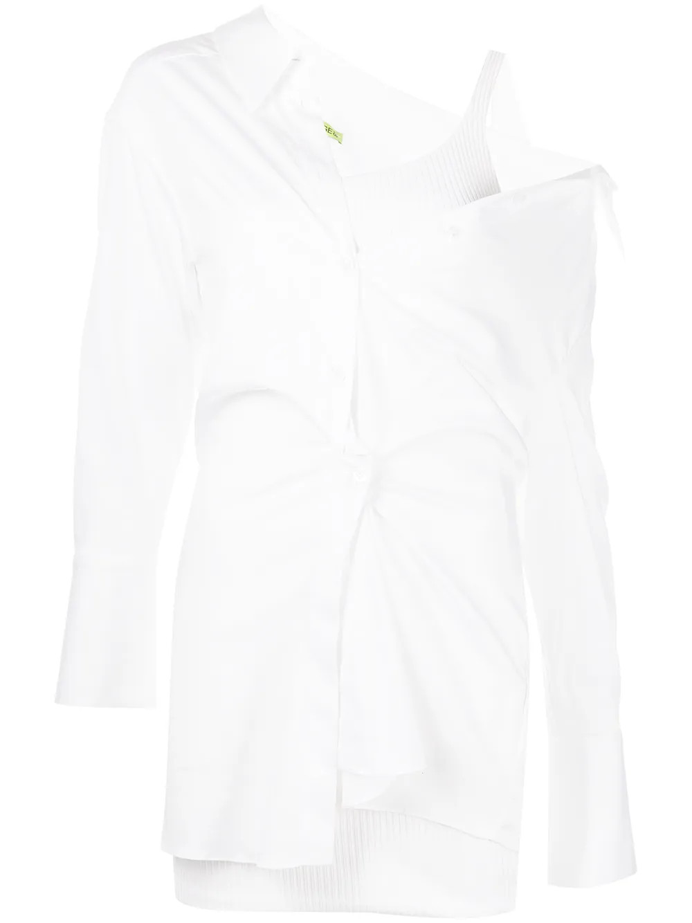 Planos twist-front shirt dress | Farfetch (US)