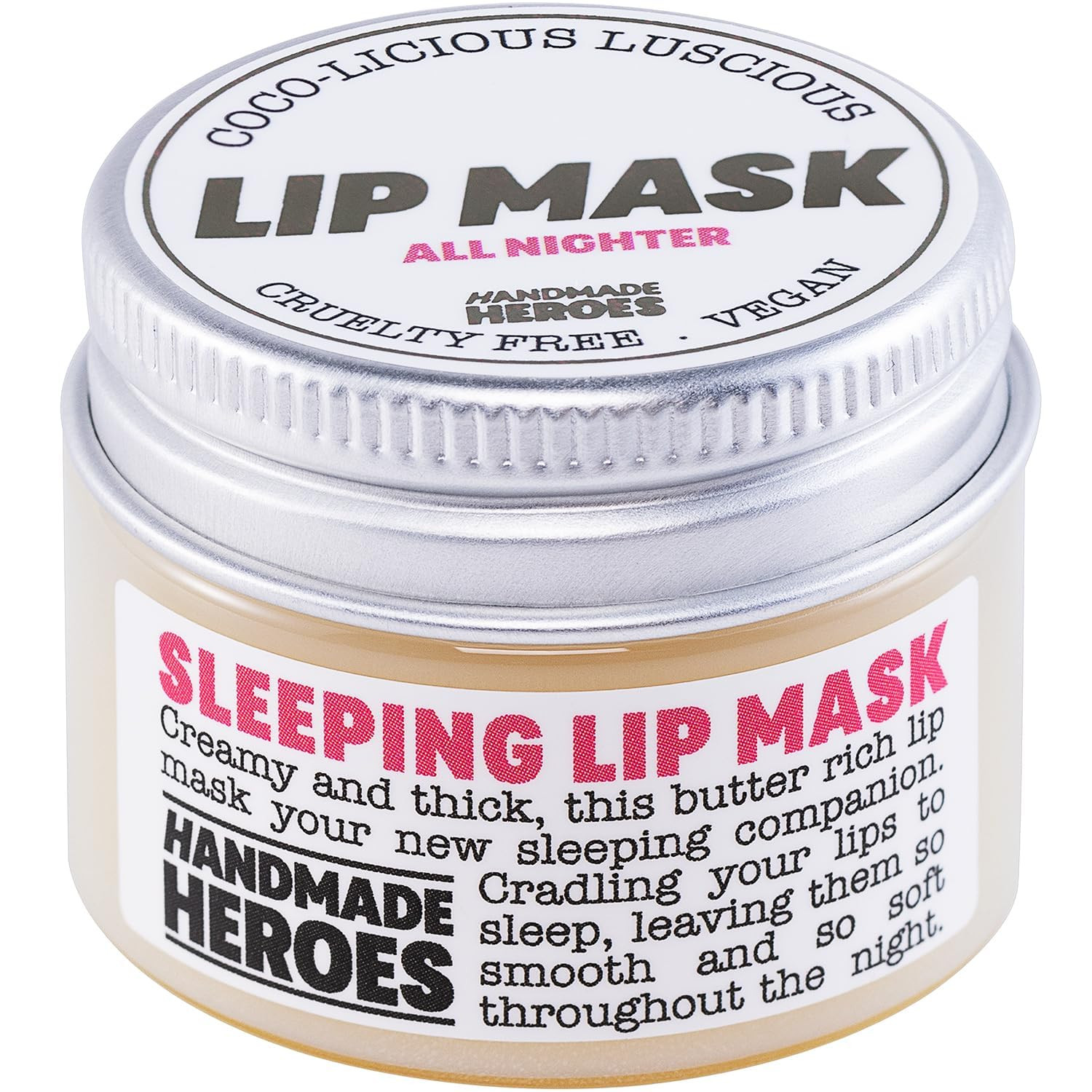 100% Natural Lip Butter Sleeping Lip Mask, Overnight Lip Moisturizer and Conditioner for Dry Lips. Intensive Lip Balm and Lip Therapy Skin Care with Mango butter (Original All Nighter) | Amazon (US)