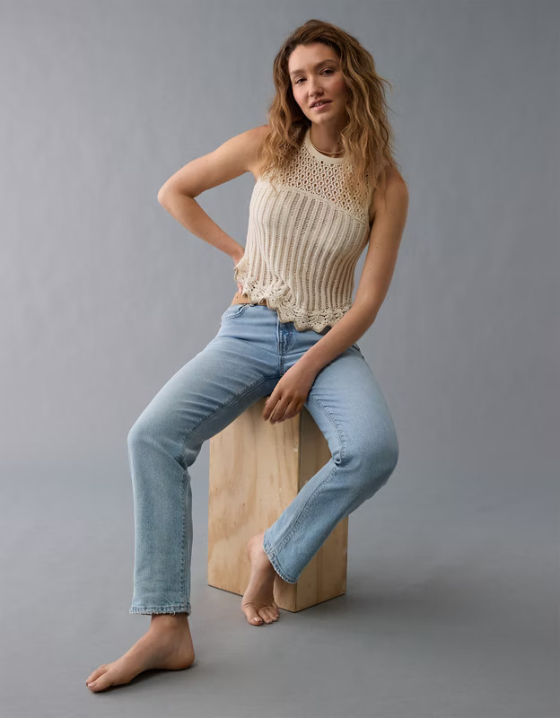 AE Mixed Stitch Sweater Tank Top | American Eagle Outfitters (US & CA)
