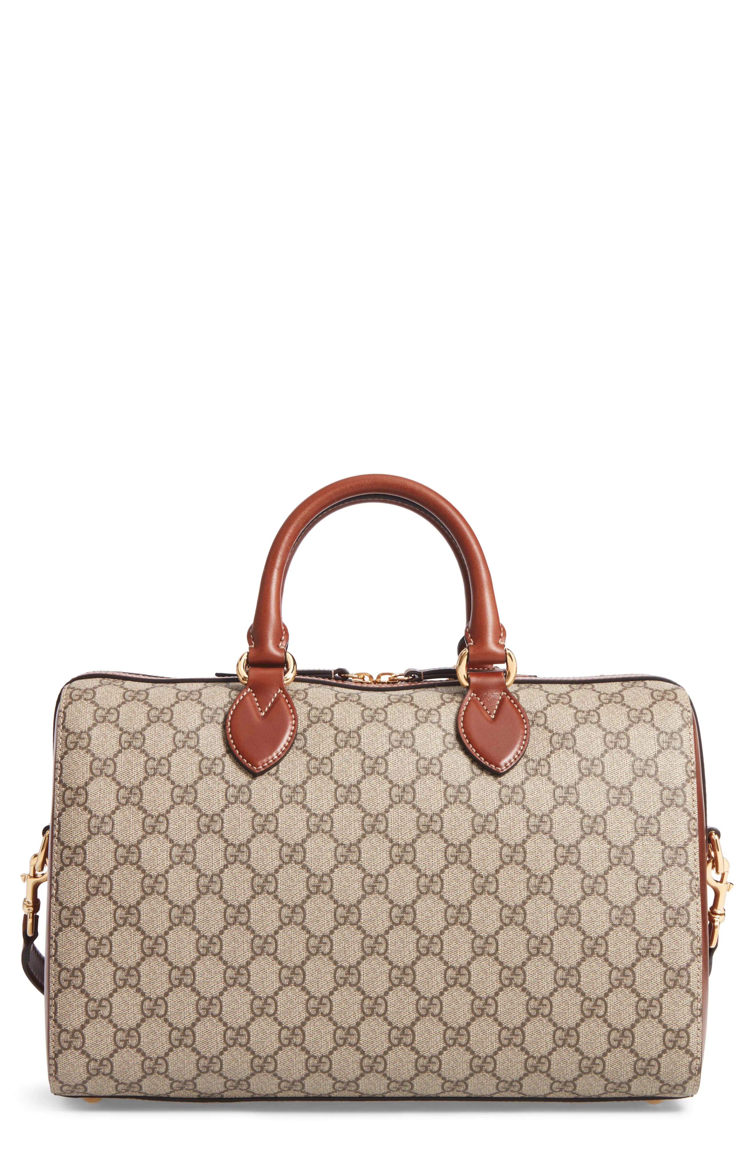Large Top Handle GG Supreme Canvas & Leather Tote | Nordstrom