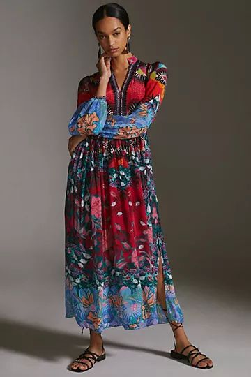 Bhanuni by Jyoti Patterned Maxi Dress | Anthropologie (US)