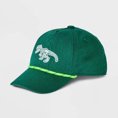 Toddler Boys' Dinosaur Baseball Hat - Cat & Jack™ Green 2T-5T | Target