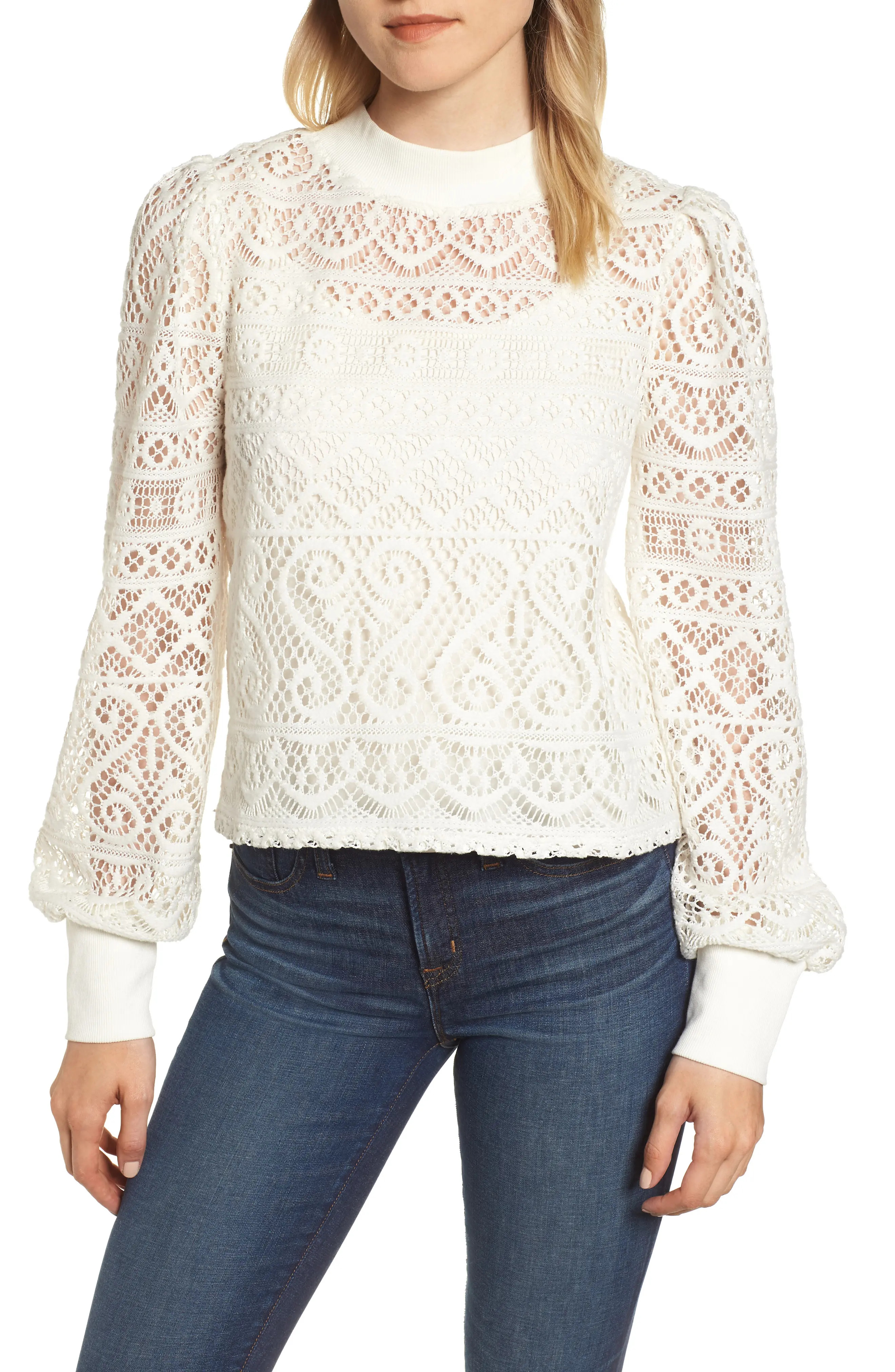 Lace Detail Crop Top | Nordstrom