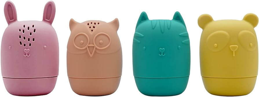 Silicone Bath Toys, Squeeze Water Bathtub Toys , Eco-Friendly Mold Free Bath Toys, BathToys for Toddlers,Pool Toys for Toddlers 1-3,Bathtub Toys for Kids Ages 4-8（4 Pack） | Amazon (US)
