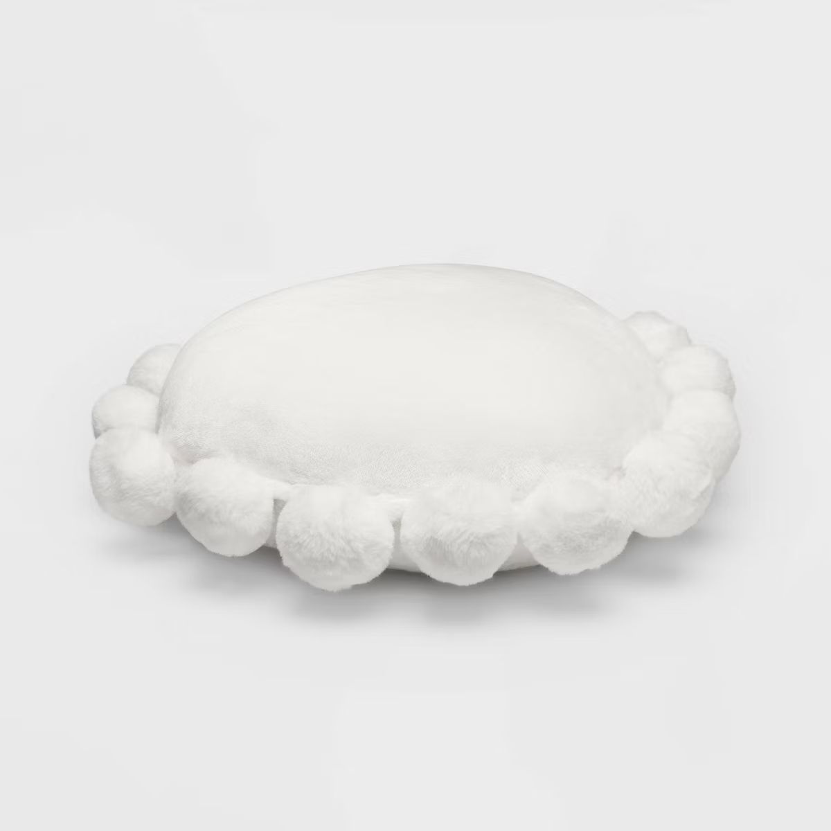 Round Plush Kids' Pillow with Poms-Poms - Pillowfort™ | Target