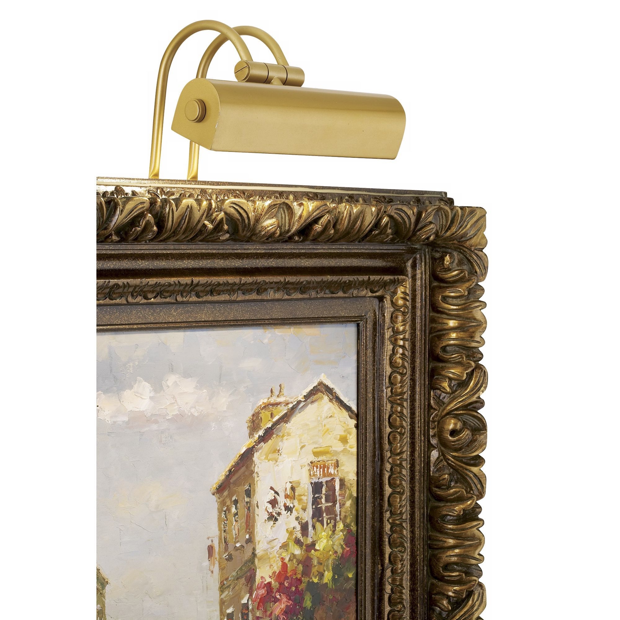 Possini Euro Design Possini Euro Calliope 9" Wide Light Gold Plug-In Picture Light | Walmart (US)