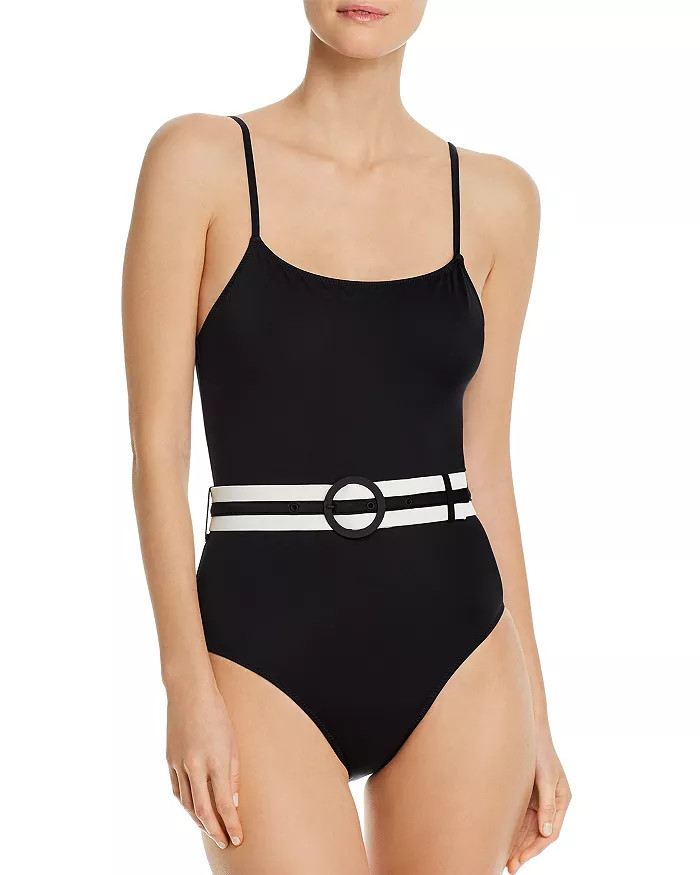Nina Belted One Piece Swimsuit | Bloomingdale's (US)
