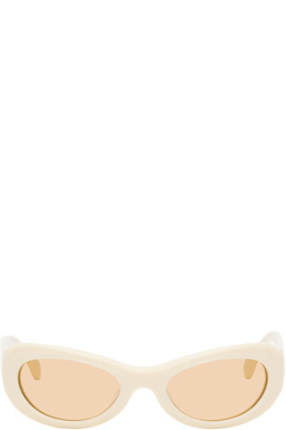 Port Tanger - SSENSE Exclusive Beige Khilna Sunglasses | SSENSE