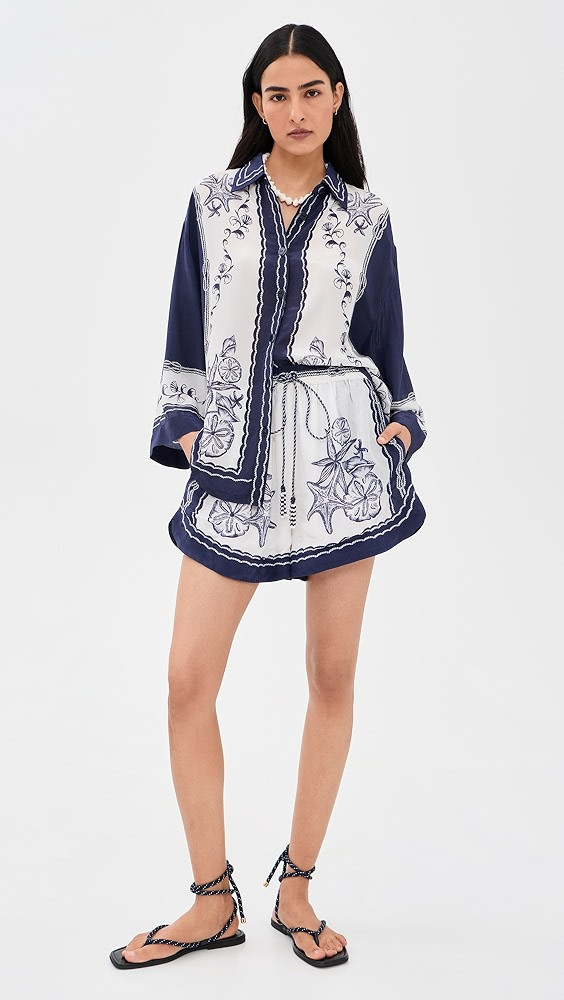 Nautical Scarf Button Down Shirt | Shopbop