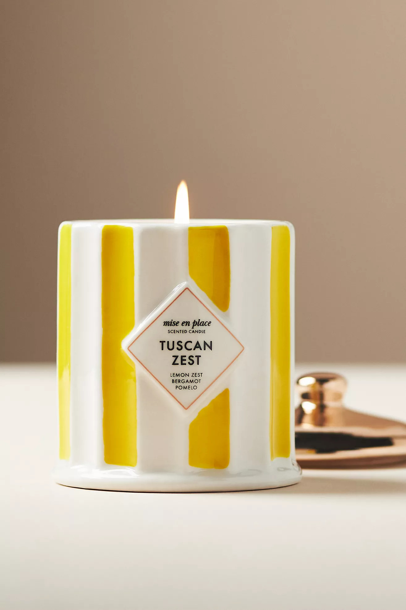 mise en place Fruity Tuscan Zest Ceramic Candle | Anthropologie (US)