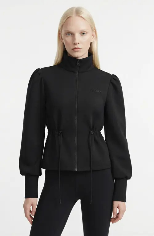 Rudsak Elodie Zip-up Sweater Jacket in Black at Nordstrom, Size Medium | Nordstrom
