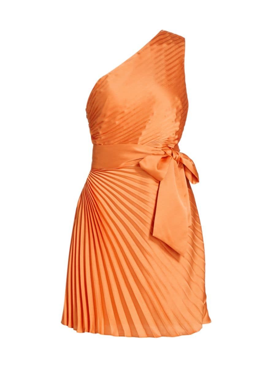 Estie Satin Pleated Dress | Saks Fifth Avenue