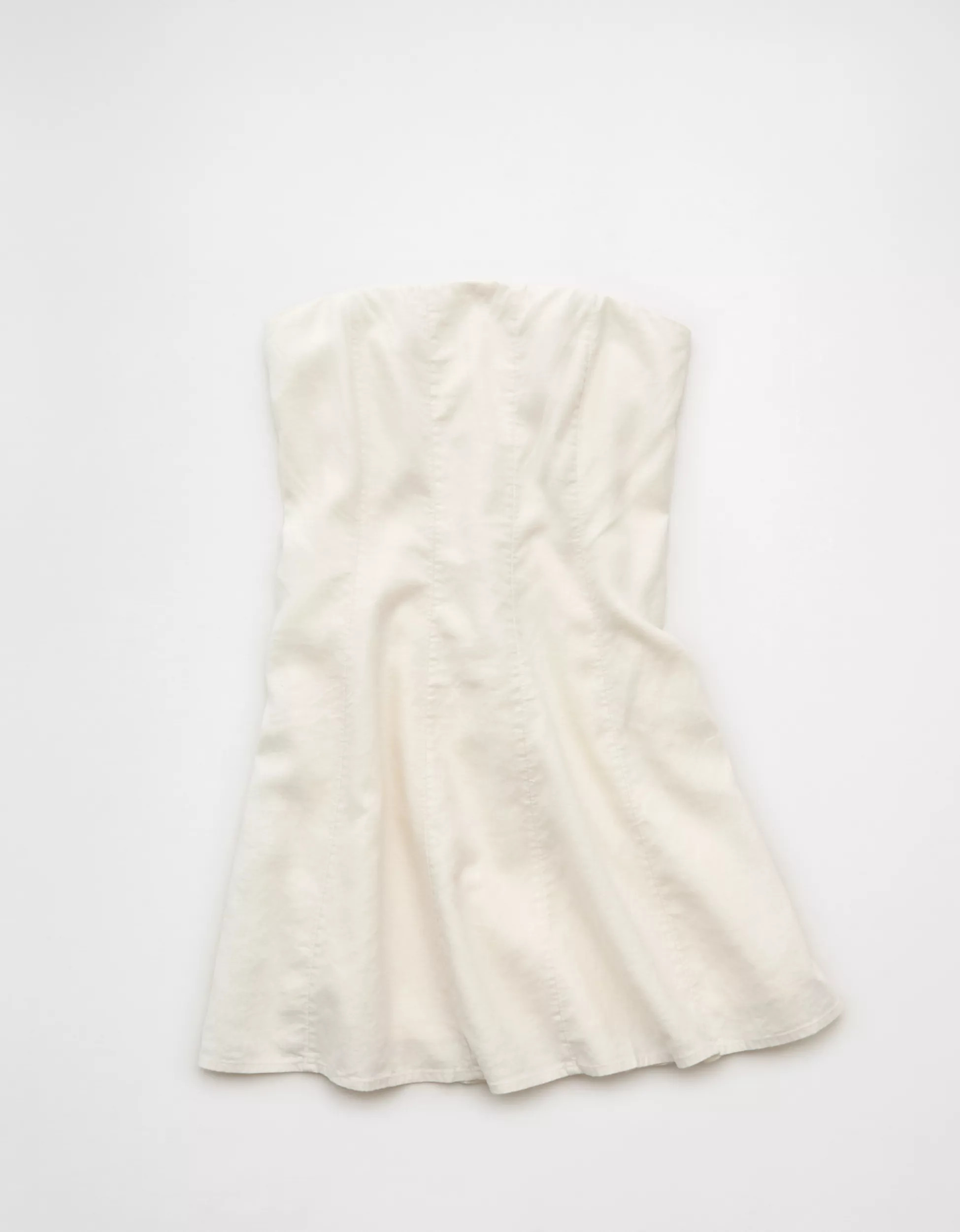 AE Linen-Blend Strapless Mini Dress | American Eagle Outfitters (US & CA)